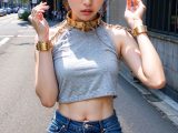 街中で、手錠で拘束される女性　大阪府　大阪市　2024年11月19日
