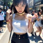 街中で、手錠で拘束される女性　埼玉県　戸田市　2025年11月14日