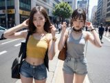 街中で、手錠で拘束される女性　東京都　青梅市　2025年12月13日