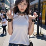 街中で、手錠で拘束される女性　京都府　京田辺市　2026年04月20日