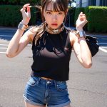 街中で、手錠で拘束される女性　沖縄県　名護市　2026年05月04日